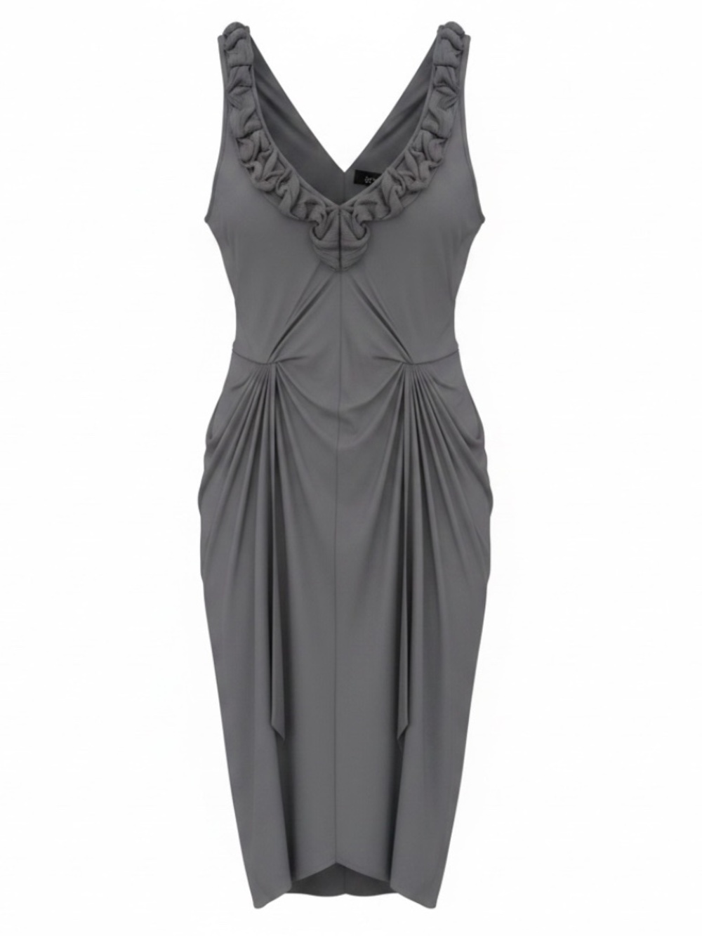 Banana Republic Monogram BR Silk Trim Draped Stretch Jersey Dress